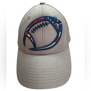 WBS Youth Red/White/Blue Embroidered Patch on Grey Snapback Baseball Cap